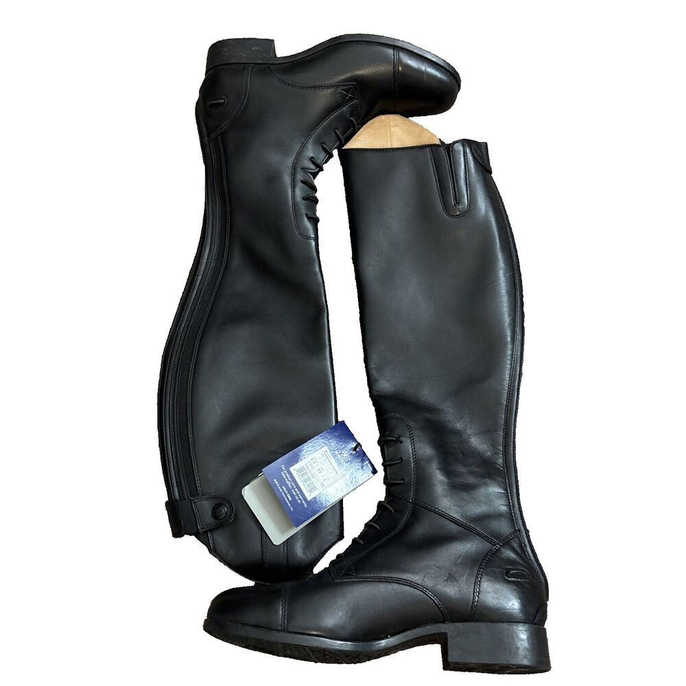 Wmns ARIAT Heritage Contour II Field Zip Tall Equestrian Boots 8.5 B (read)